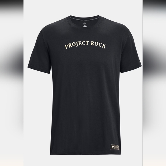 NWT UA Men's Project Rock Heavyweight Short Sleeve shirt - Picture 1 of 17